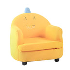 Animal-Themed Upholstered Club Sofa for Kids - Bear Design in Pink