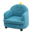 Animal-Themed Upholstered Club Sofa for Kids - Bear Design in Pink