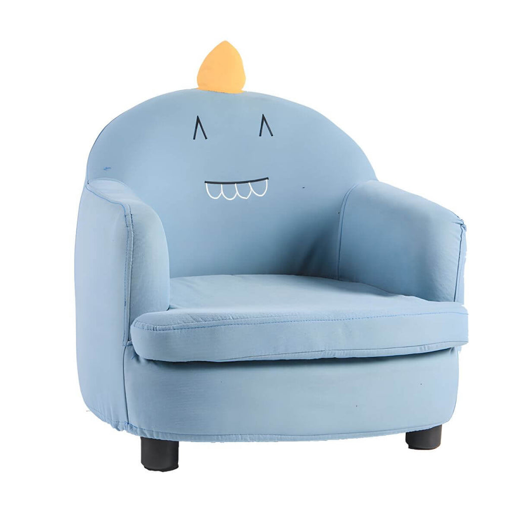 Animal-Themed Upholstered Club Sofa for Kids - Bear Design in Pink