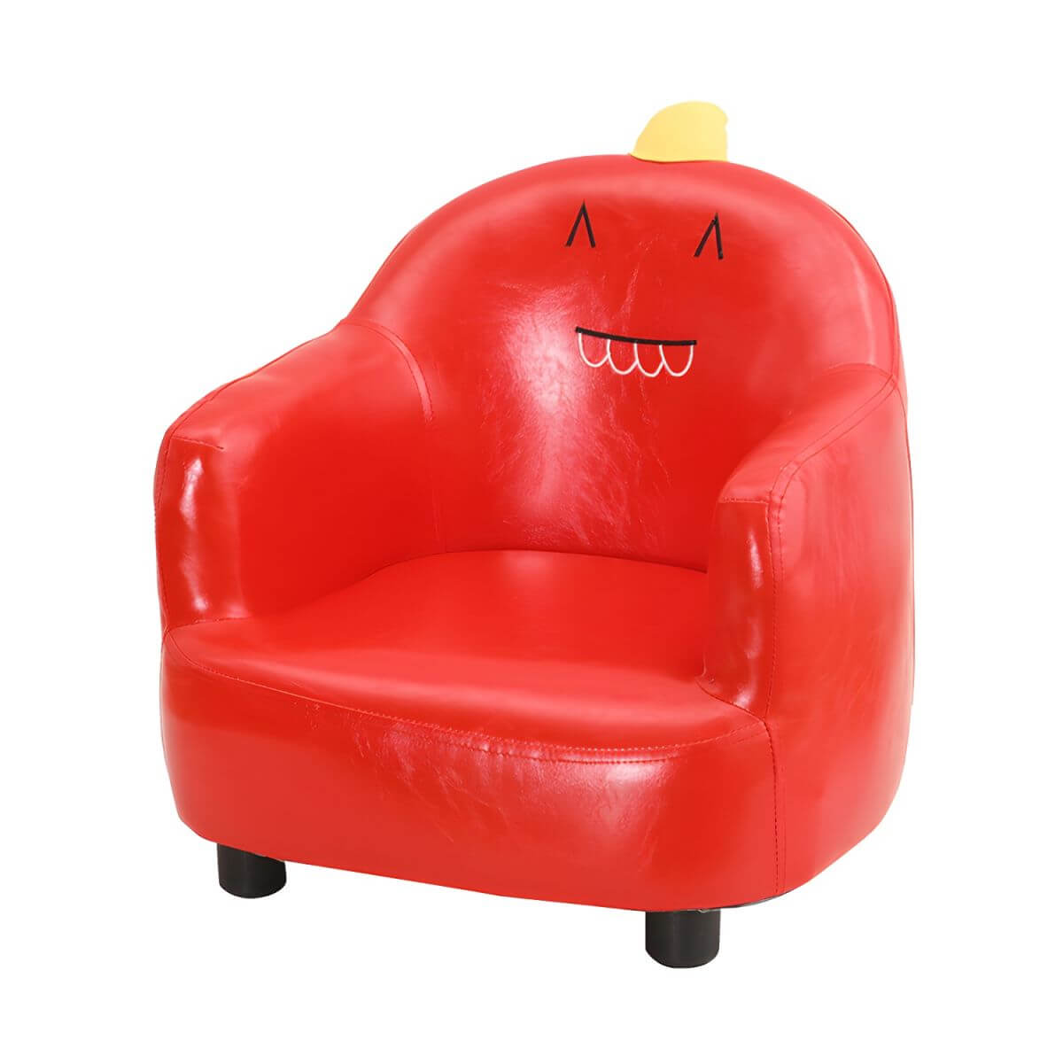 Animal-Themed Upholstered Club Sofa for Kids - Bear Design in Pink