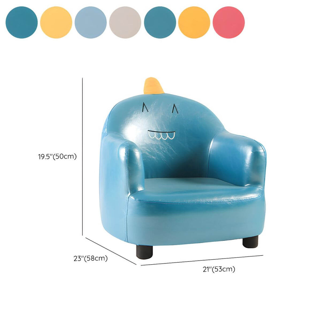 Animal-Themed Upholstered Club Sofa for Kids - Bear Design in Pink Dimensions