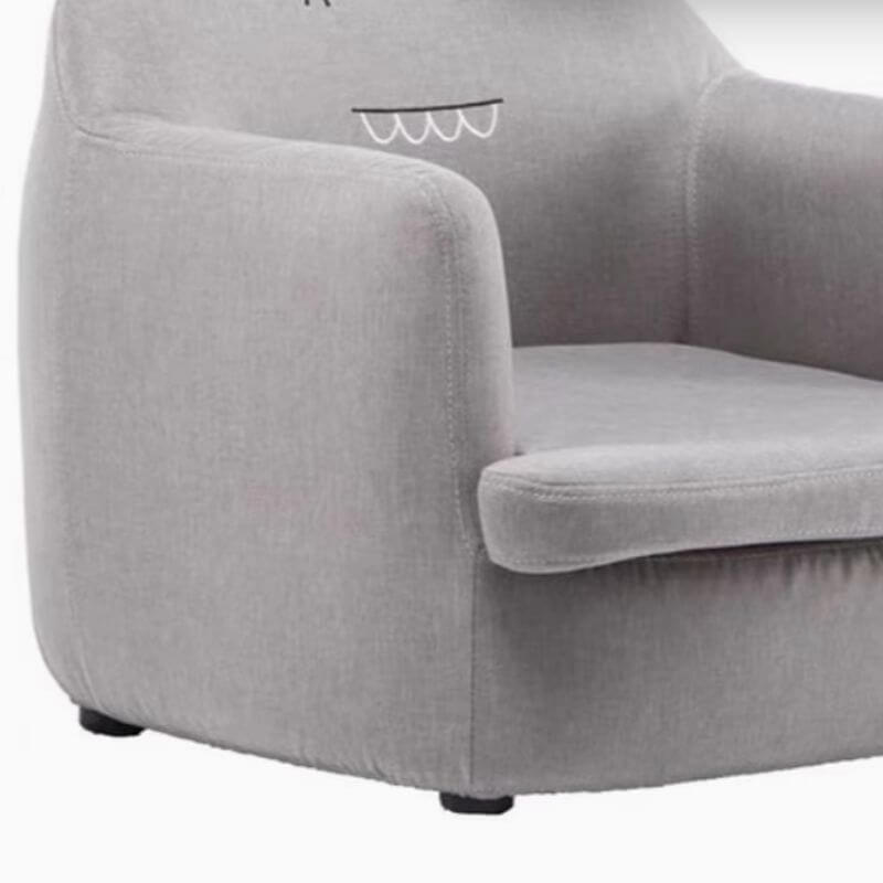 Animal-Themed Upholstered Kids Sofa with Soft Fabric and Safe Design