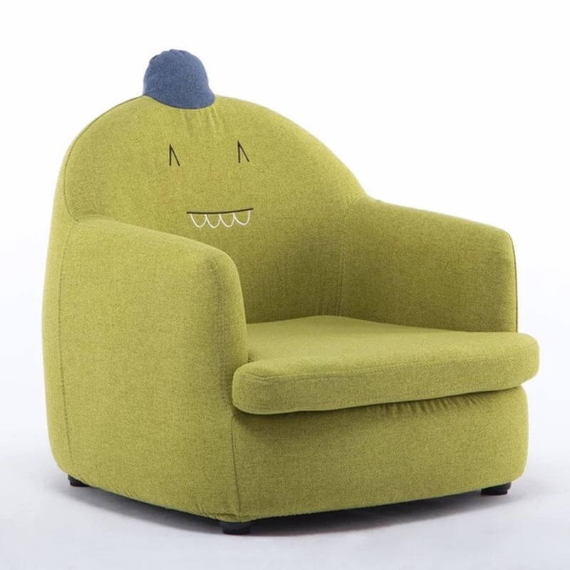 Animal-Themed Upholstered Kids Sofa with Soft Fabric and Safe Design