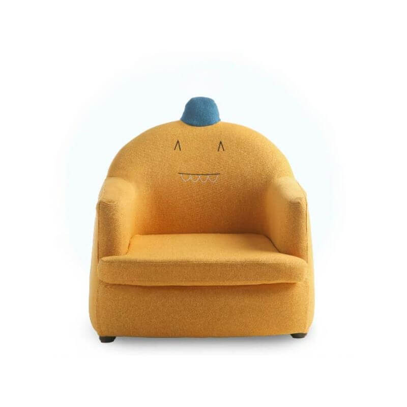 Animal-Themed Upholstered Kids Sofa with Soft Fabric and Safe Design Image secondaire du produit