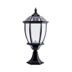 Antique Bronze Solar LED Outdoor Pier Mount Lantern Light