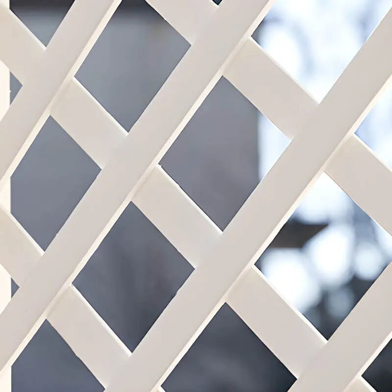 Arch-Back Outdoor Bench with Climbing Trellis in Solid Wood Finishes