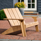 Architectural Teak Outdoor Sofa Series with Wide Arms and Relaxed Lounge Silhouette