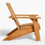 Architectural Teak Outdoor Sofa Series with Wide Arms and Relaxed Lounge Silhouette