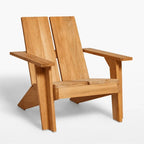 Architectural Teak Outdoor Sofa Series with Wide Arms and Relaxed Lounge Silhouette
