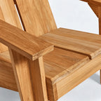 Architectural Teak Outdoor Sofa Series with Wide Arms and Relaxed Lounge Silhouette