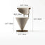 Art Deco Inspired Vanity Stool with Piano-Tufted Back and Metal Disc Base Dimensions