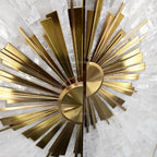 Art Deco Mother of Pearl Wine Cabinet With Sunburst Display and Drawers
