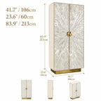 Art Deco Mother of Pearl Wine Cabinet With Sunburst Display and Drawers Dimensions