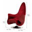 Art Deco Sculptural Swivel Accent Chair with Wraparound High Back Dimensions