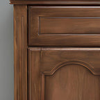 Art Deco Upholstered Entryway Bench with Nailhead Trim and Hidden Storage