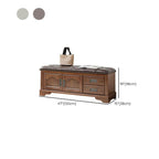 Art Deco Upholstered Entryway Bench with Nailhead Trim and Hidden Storage Dimensions