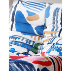 Artful Graffiti Togo Sofa Caterpillar Chair Series, Sculpted Lounge Seating