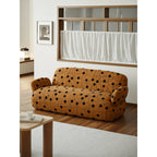 Artful Polka Dot Sofa Series with Rounded Silhouette for Cozy Living
