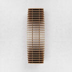 Artistic Accordion-Style Bench in Eco-Friendly Wood