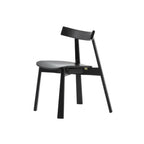 Ash Wood Dining Chair With Curved Arms, Leather and Linen Options