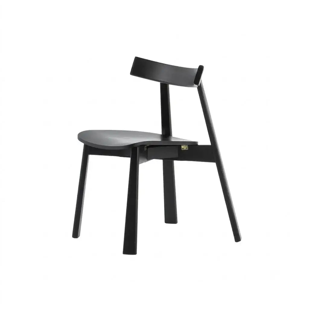 Ash Wood Dining Chair With Curved Arms, Leather and Linen Options