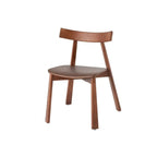 Ash Wood Dining Chair With Curved Arms, Leather and Linen Options
