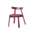 Ash Wood Dining Chair With Curved Arms, Leather and Linen Options Main Product Image