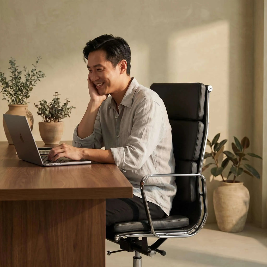 Aspen Executive Office Chair – Ergonomic High-Back Leather Task Chair