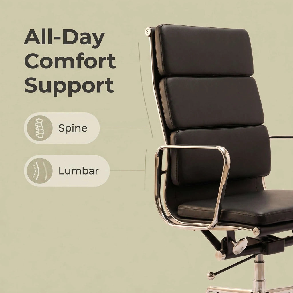 Aspen Executive Office Chair – Ergonomic High-Back Leather Task Chair