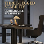 Asymmetric Geometric Wood Desk Series With Wooden Office Chair Sets