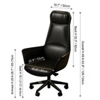 Asymmetric Geometric Wood Desk Series With Wooden Office Chair Sets Dimensions
