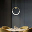 Aura Circle Pendant Light – Gold Metal Ambient Ceiling Fixture Main Product Image
