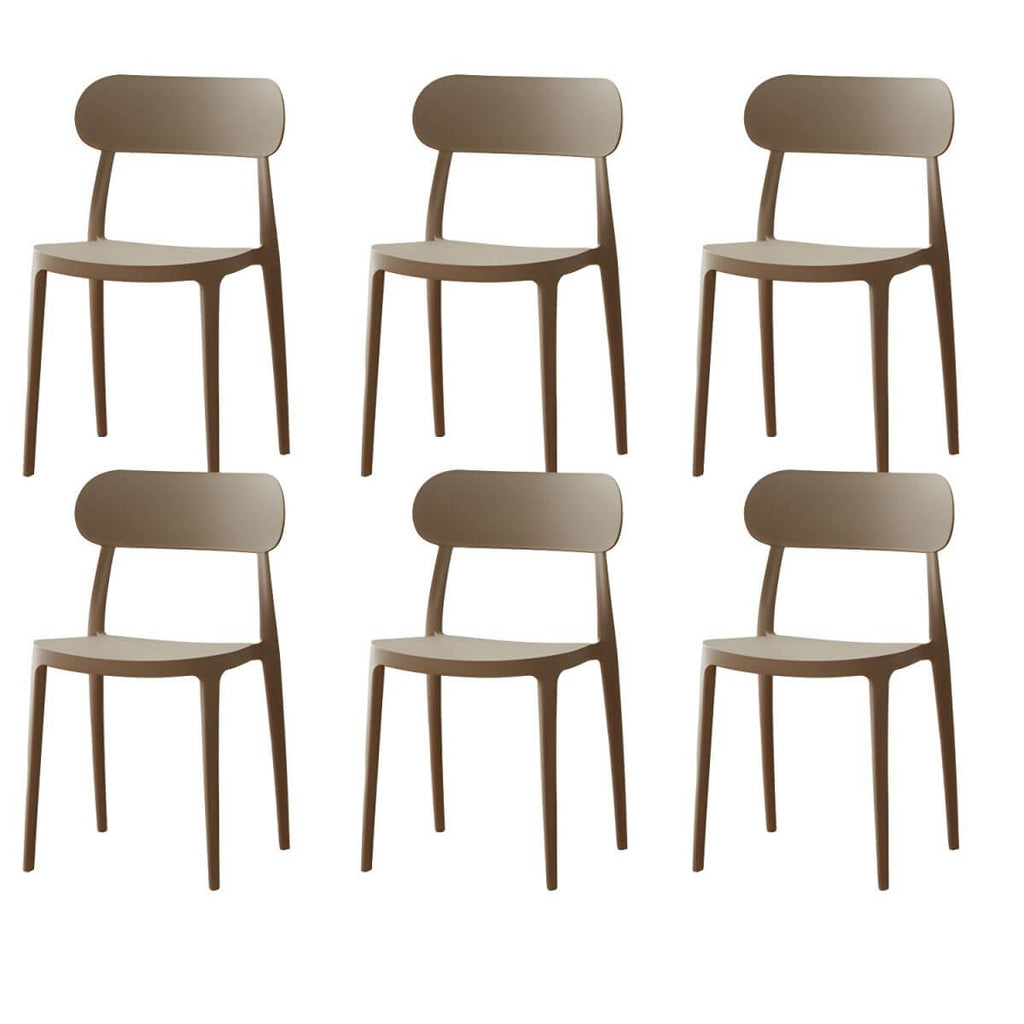 Modern Scandinavian dining chair made of plastic and acrylic, perfect for kitchen and dining areas