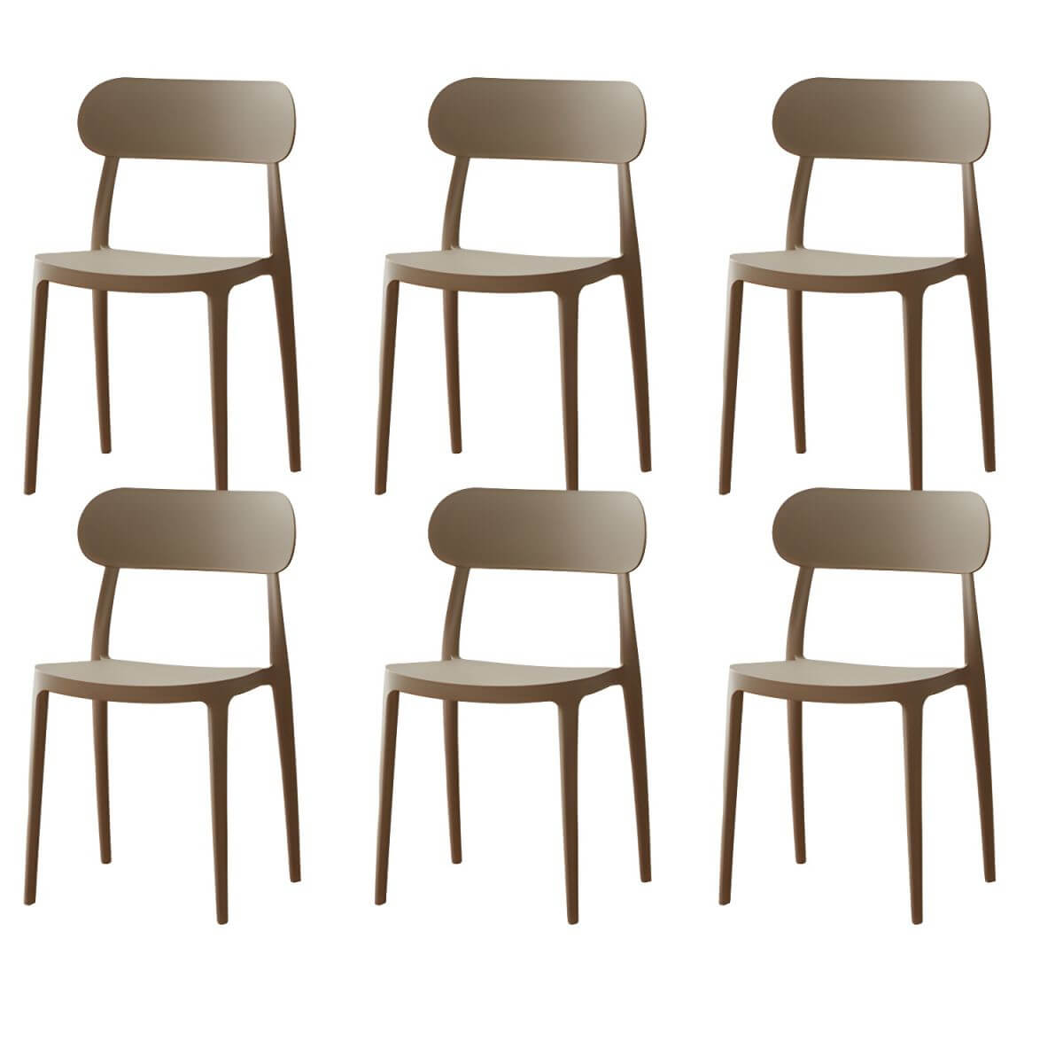 Modern Scandinavian dining chair made of plastic and acrylic, perfect for kitchen and dining areas