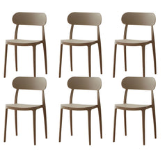 Modern Scandinavian Plastic & Acrylic Kitchen & Dining Chair Dining Chairs