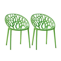 Scandinavian Style Plastic & Acrylic Sloped Arm Chair for Kitchen & Dining Dining Chairs