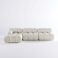 Velvet  3 Seaters Left or Right Hand Facing Sofa & Chaise
