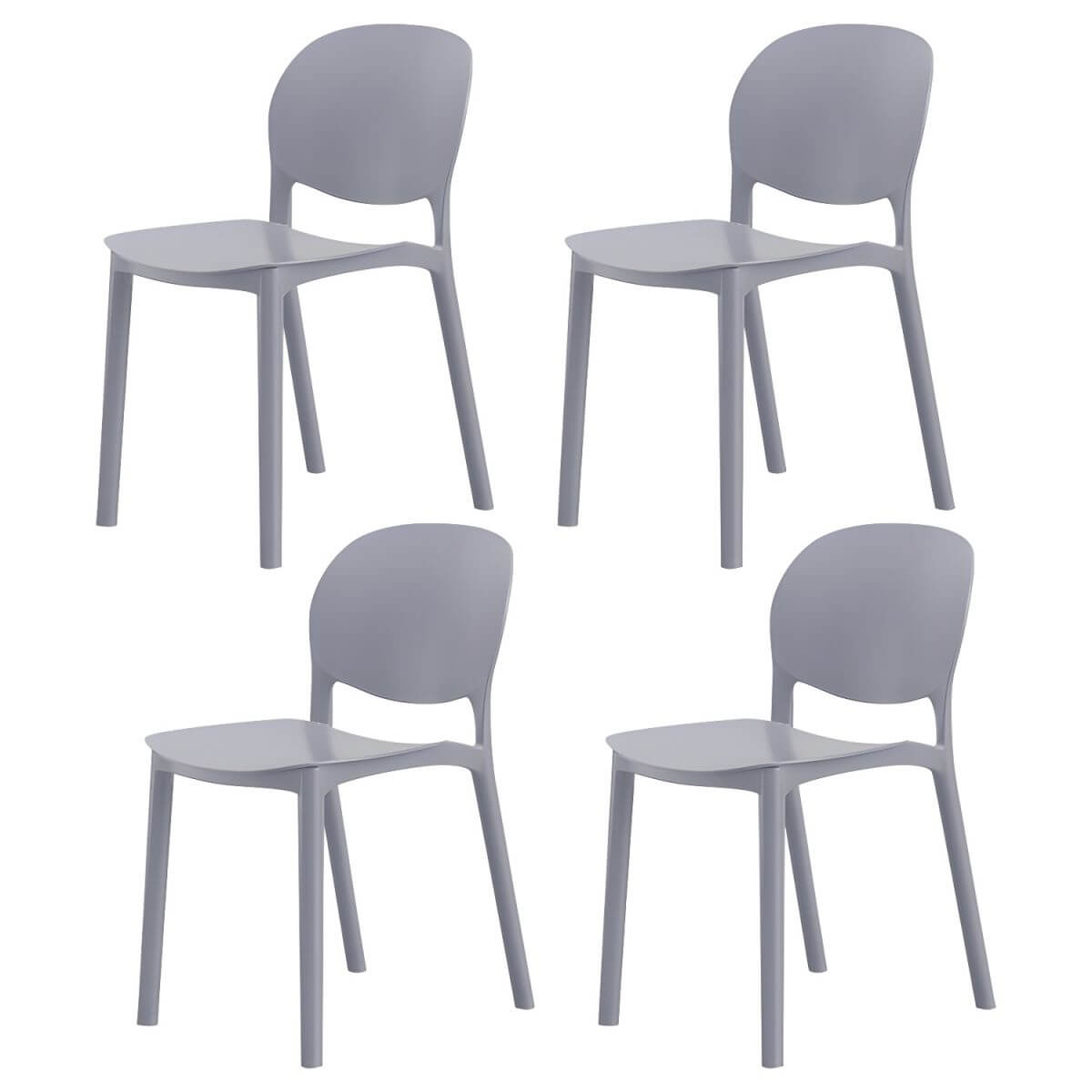 Stackable Nordic dining chair with acrylic legs and ergonomic backrest for modern dining rooms