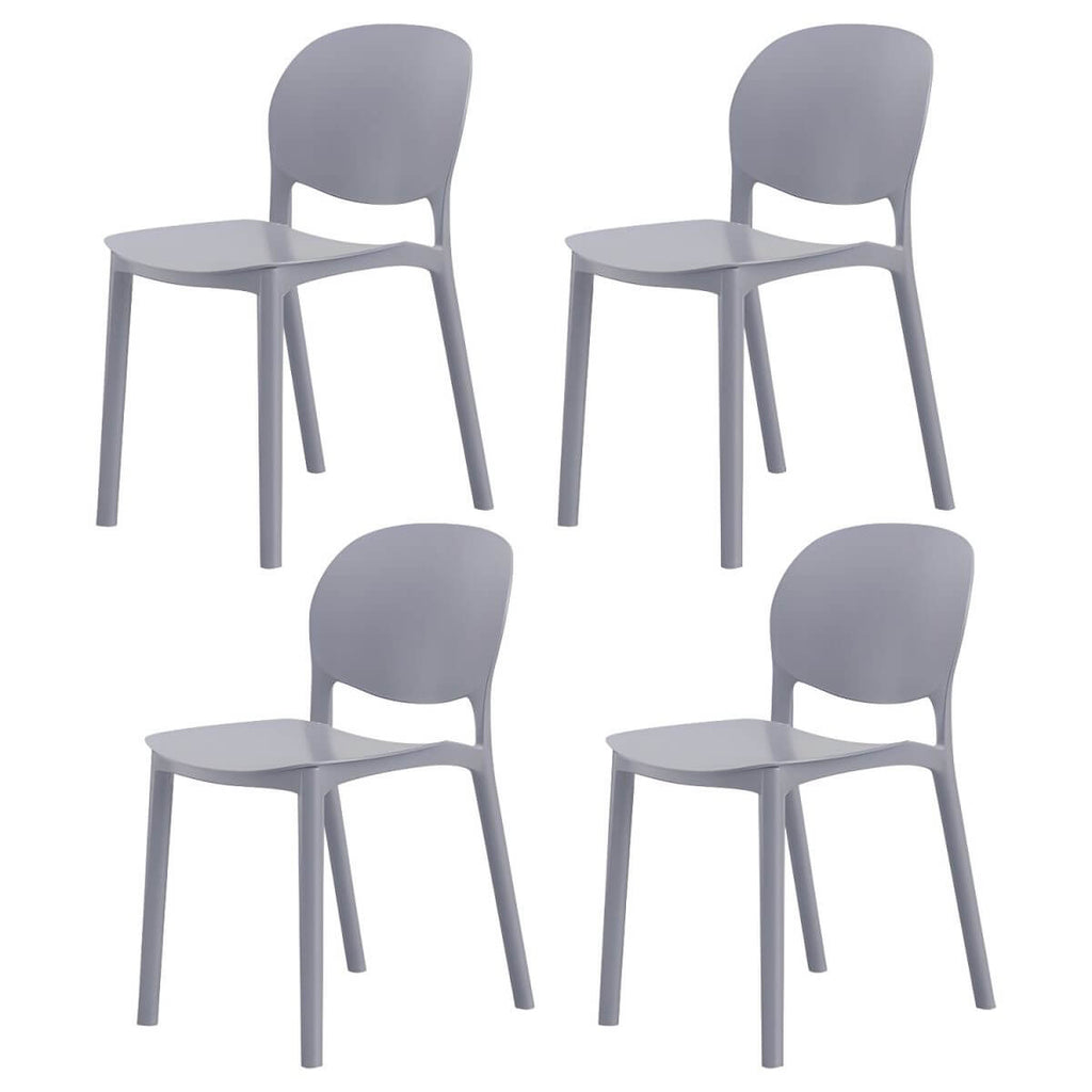 Stackable Nordic dining chair with acrylic legs and ergonomic backrest for modern dining rooms