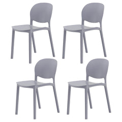 Nordic Backrest Stackable Chair with Acrylic Legs for Dining Room Dining Chairs