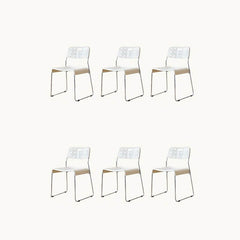 Modern Stackable Garden Kitchen & Dining Plastic & Acrylic Side Chair Dining Chairs