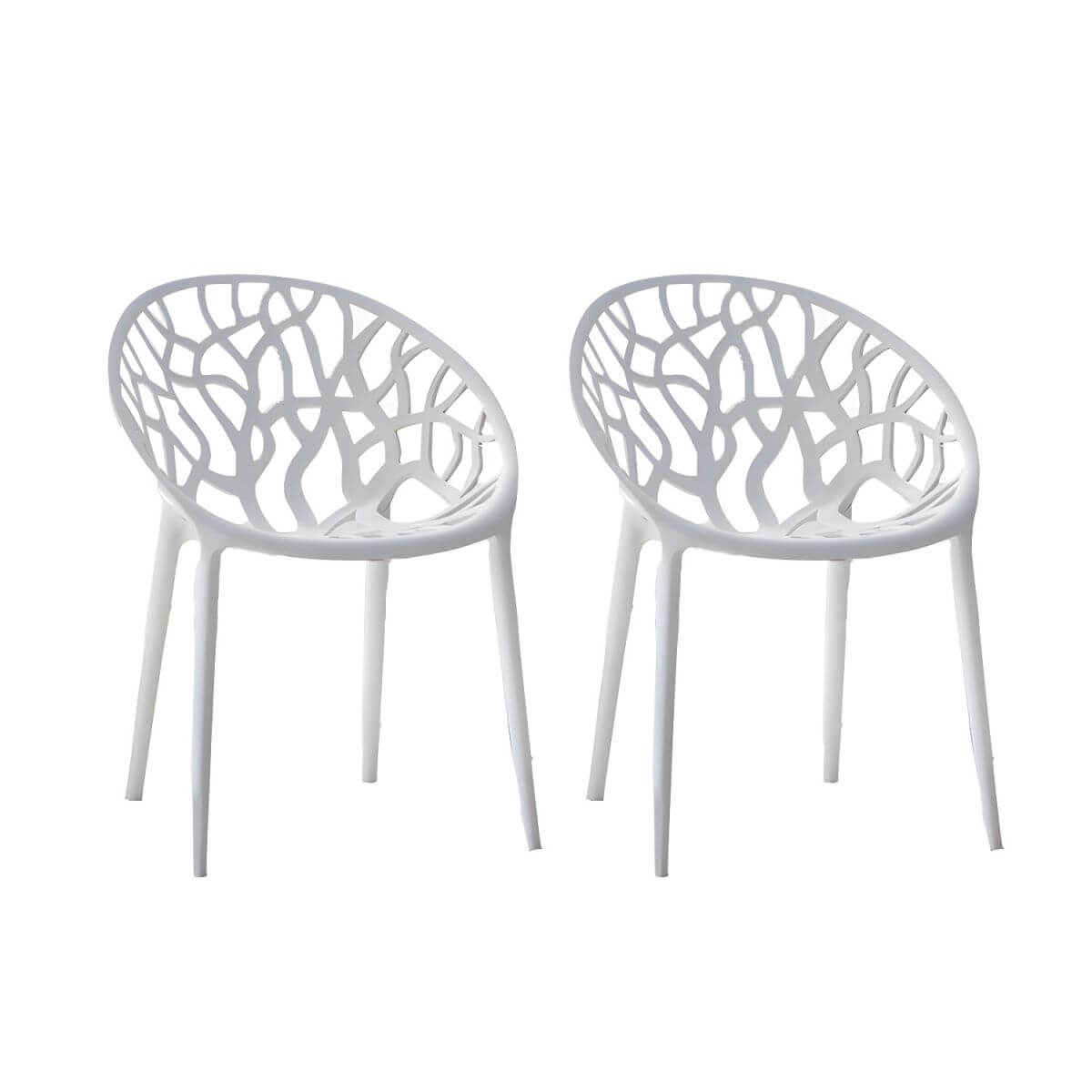 Scandinavian style sloped arm chair made of plastic and acrylic, ideal for kitchen and dining areas