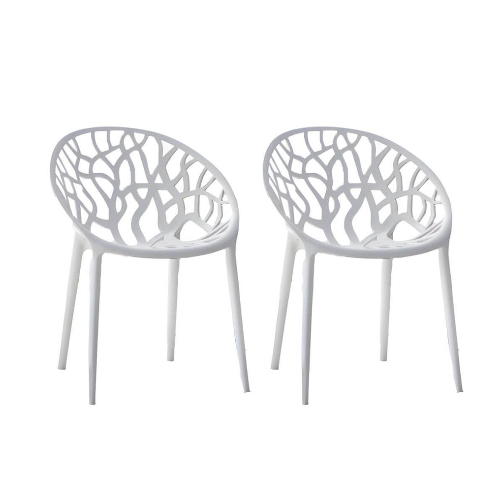 Scandinavian style sloped arm chair made of plastic and acrylic, ideal for kitchen and dining areas