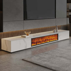 Electric Fireplace Wood Storage TV Stand 70.8" & 78.7" Options