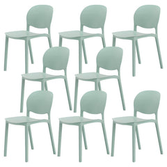 Nordic Backrest Stackable Chair with Acrylic Legs for Dining Room Dining Chairs