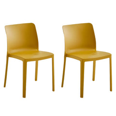 Scandinavian Plastic & Acrylic Kitchen & Dining Chair with Low Back Dining Chairs