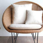 Contemporary woven back papasan accent chair with dimensions 41.34 by 33.86 by 36.61 inches
