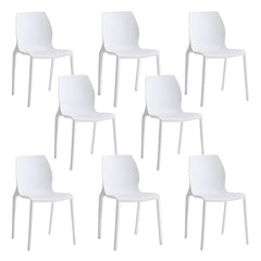 Modern Scandinavian Style Stackable Plastic & Acrylic Chair for Kitchen & Dining Dining Chairs