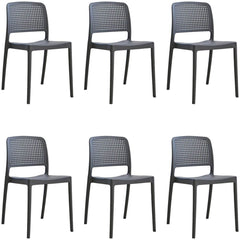 Modern Stackable Plastic & Acrylic Side Chair for Kitchen & Dining Dining Chairs