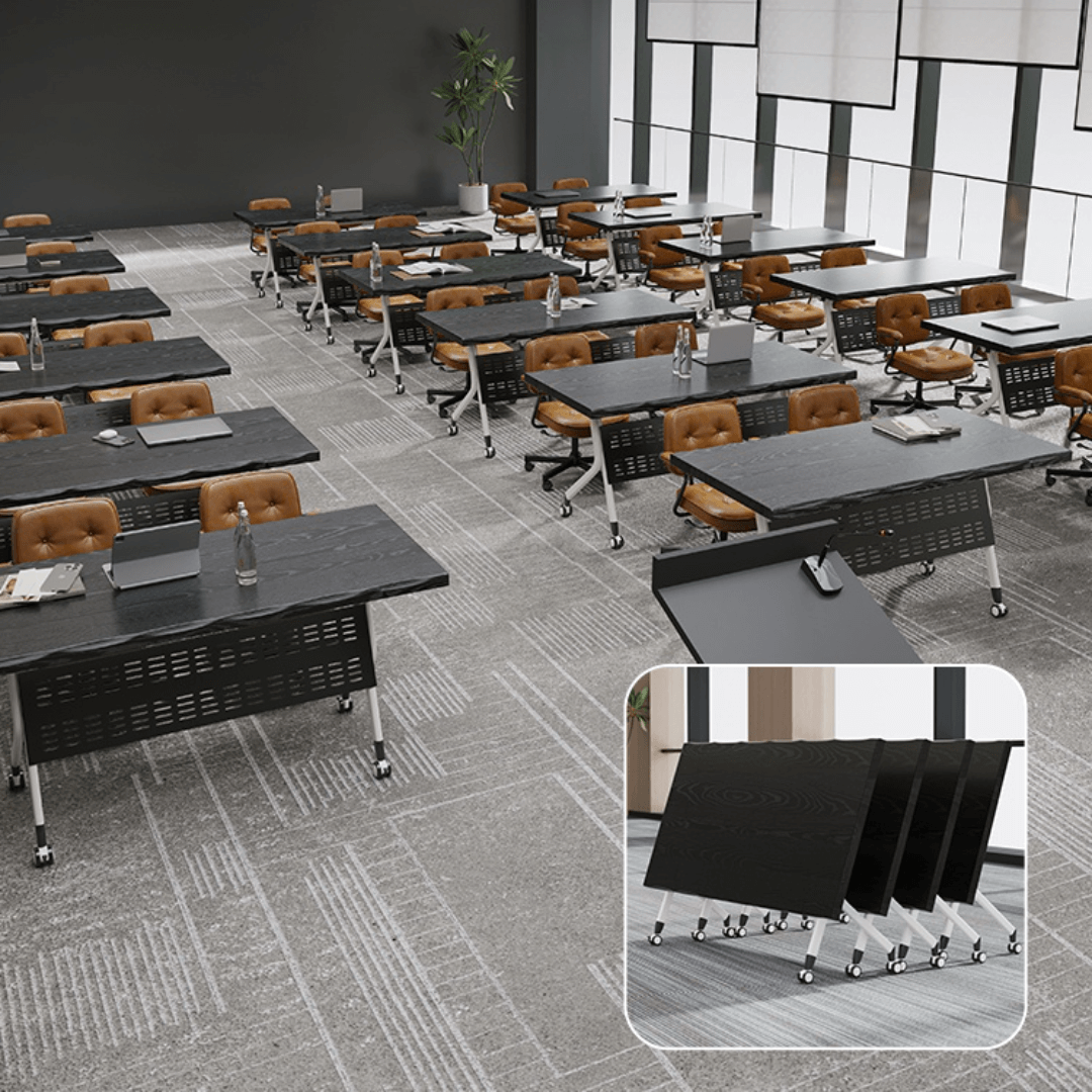 Foldable minimalist conference table perfect for business meetings and training sessions